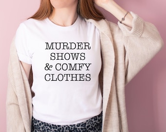 Camiseta de series de asesinatos y ropa cómoda - Camiseta de crímenes reales - Regalo para fanáticos de las series de asesinatos - Murderino - Tendencia - Regalo divertido - Camiseta de serie de asesinatos