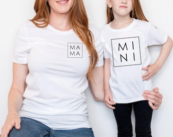 Camisetas para mamá - Camiseta para mamá - Camisetas a juego para mamá e hija - Regalo del Día de la Madre - Regalo para mamá - Camisetas a juego para la familia - Camisetas a juego para mamá