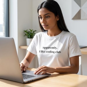 Apparently I Like Coding Club T-Shirt | Funny Programmer Shirt | Developer Humor Tee | Computer Science Gift | Coder Shirt