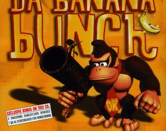 Da Banana Bunch: Originalmusiken till Donkey Kong 64, CD-replika, musikspår till videospel (NYTT fabriksförseglat)