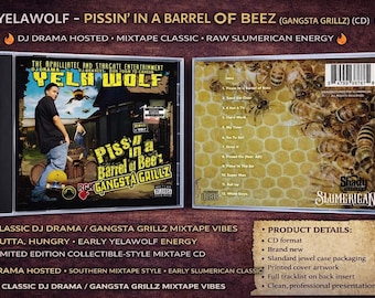 Yelawolf - Pissin in a Barrel of Beez – CD | Southern Country Hip-Hop / Rap (NEW Factory Sealed) Gangsta Grillz Mixtapes