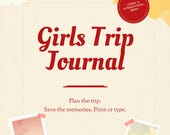 Girls Trip Travel Journal Printable Planner PDF HTML