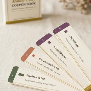 Mother's Day Coupon Book Printable · 20 Coupons for Mom · Instant Download · Last Minute Gift for Mum · Print at Home