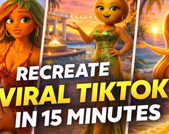 Recreate Viral TikTok AI Show In 15 Minutes| Step by Step PDF Download