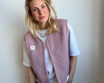 Oversized teddy vest (36-42)