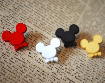 Mickey Mouse Earrings -- Mickey Mouse, Little Mouse Ears, Choose your favorite color!