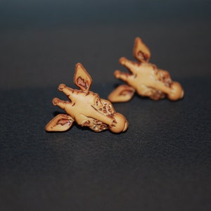 Giraffe Studs -- Giraffes, Silver Studs