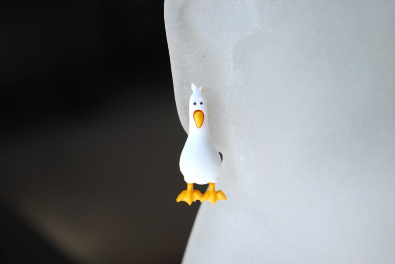 Seagull Earrings Finding Nemo Earrings, Seagull Studs, Finding Dory, Seagull, Mine mine mine image 3