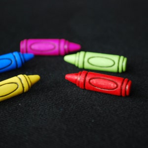 Teacher Earrings -- Crayon Studs, Teacher&#39;s Crayon Earrings, You choose the color!