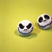 Nightmare Before Christmas Earrings -- Studs, Halloween, Jack Skellington Earrings 