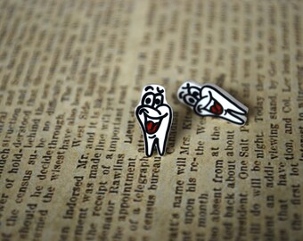 Wisdom Tooth Earrings -- Tooth Studs, Earrings for Dentists
