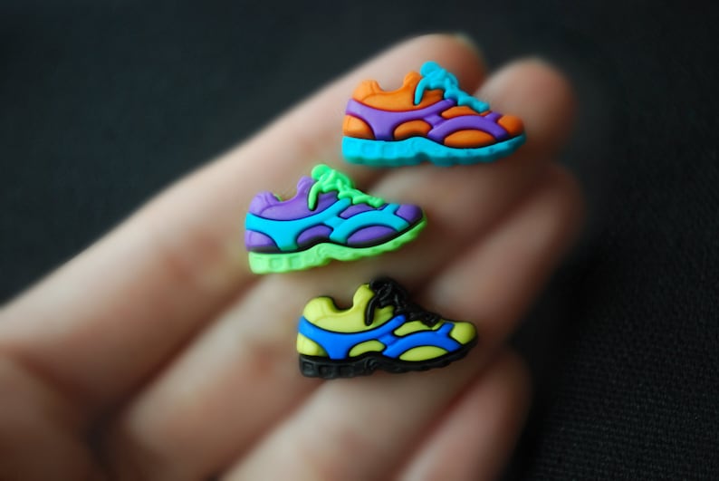 Runner Earrings Sneaker Earrings, Sneaker Studs, Athletic Shoes, Runner Studs, You choose the color image 1