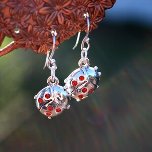 Ladybug earrings swarovski Clearance