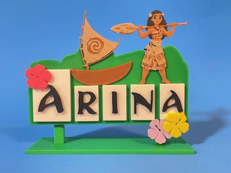Placa de escritorio inspirada en Moana de Hawái imagen 2