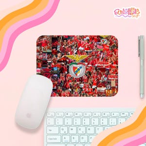 Benfica mouse pad, soft non-slip desk mat for office, mousepad for work setup, computer mouse pad, benfica fan, benfica lovers, benfica