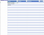 Excel Budget Planner Monthly Spreadsheet | Personal Finance Tracker | Editable Budget Template | Income & Expense Tracker | Instant Download