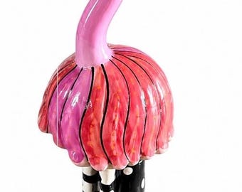 Lynda Corneille SWAK Flamingo Figural Salt Pepper Shaker 2004 Character Collectibles Folk Art