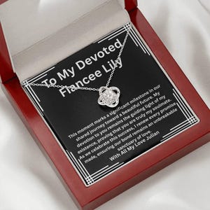 Promise Necklace for Wife, Girlfriend Gift, Romantic Milestone, Success Jewelry, Commitment Keepsake, Fiancee, Future Mrs, Anniversary