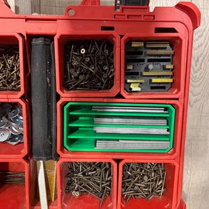 Milwaukee Packout Brad Nail Organizer Insert for Carpenters (1/2" - 2") Manufactured In Canada image 2