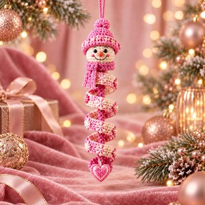 15 Christmas Crochet Patterns Bundle PDF, Spiral Ornaments, Santa Snowman Amigurumi, Hanging Tree Decor, English US Terms, Digital Download