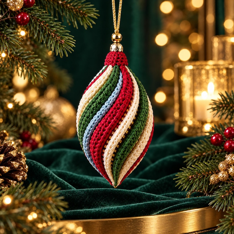 15 Christmas Crochet Patterns Bundle PDF, Spiral Ornaments, Santa Snowman Amigurumi, Hanging Tree Decor, English US Terms, Digital Download