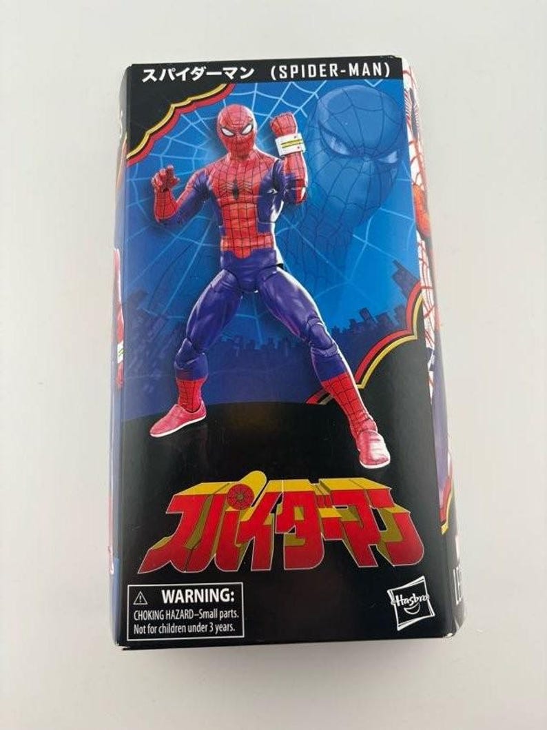 Hasbro Marvel Legends Spider-Man 6-Inch Action Figure with Web Accessories - Poseable Collectible image 1