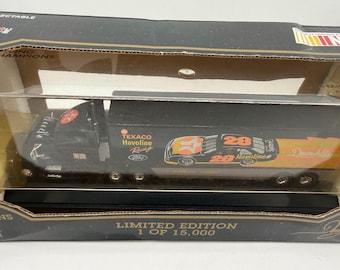 Racing Champions 1993 Davey Allison 28 Texaco Havoline Die-Cast Transporter 1:87