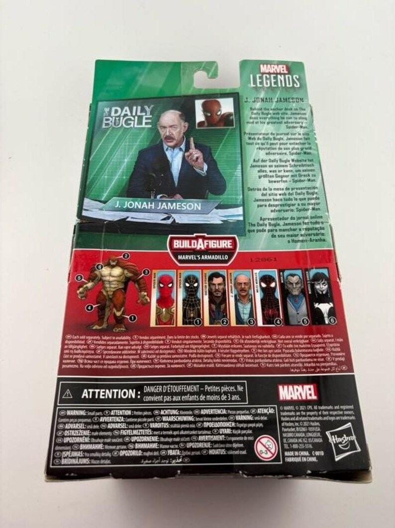 Hasbro Marvel Legends J. Jonah Jameson Spider-Man 6-Inch Action Figure with Alternates image 2