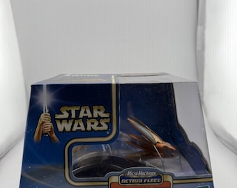 Hasbro Star Wars Micro Machines Action Fleet Solar Sailer Vehicle 2002 Original Box