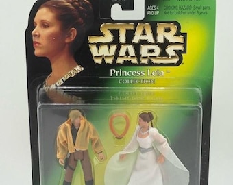 Vintage Kenner Star Wars Princess Leia & Luke Skywalker Action Figure Set