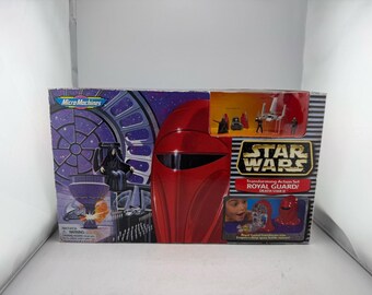 1997 Star Wars Micro Machines Royal Guard Death Star II Transforming Set - New