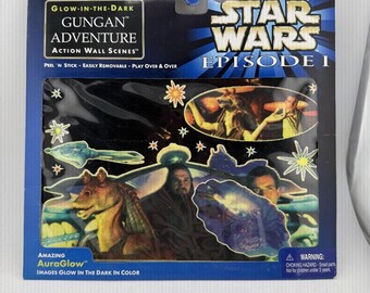 Décalcomanies murales phosphorescentes Illuminations Star Wars, épisode I, Gungan Adventure