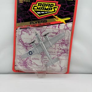 Road Champs WWII Fighter Plane, Twin Engine Die-Cast (Sealed Model)