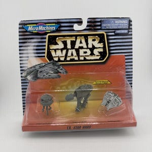 Galoob Star Wars Micro Machines IV Vehicle Set - Imperial AT-AT, Snowspeeder, Probot