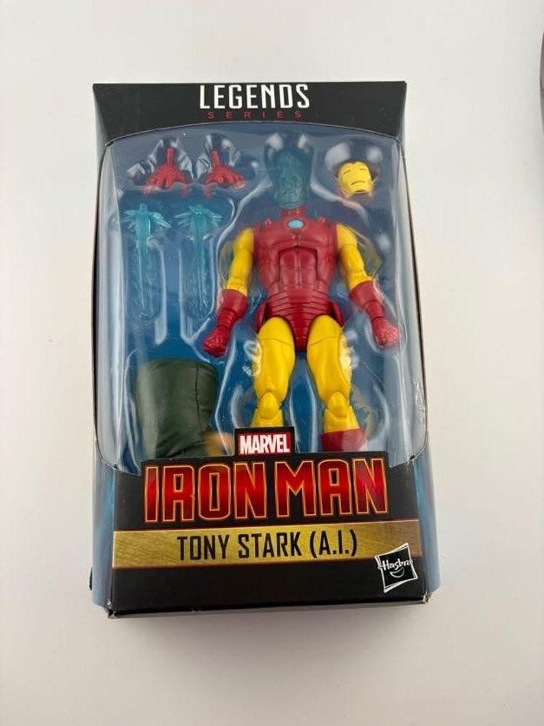 Figura de acción de Iron Man de 15 cm de Tony Stark (IA) de Marvel Legends de Hasbro imagen 1