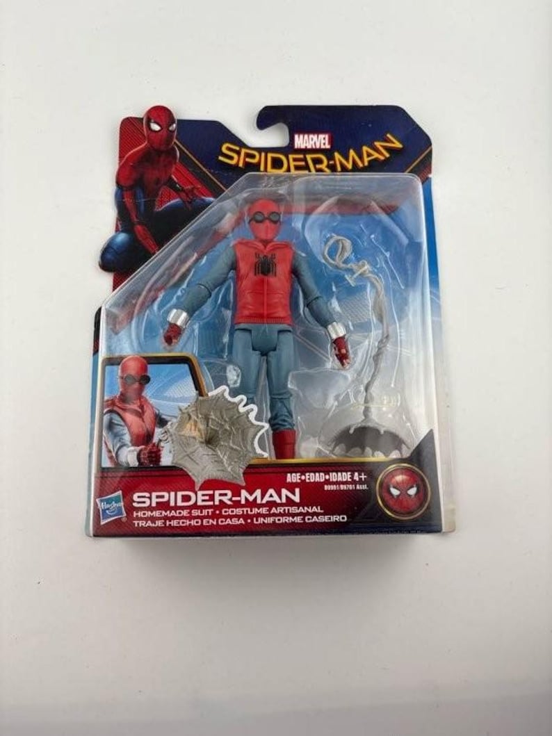 Hasbro Marvel Spider-Man 6-Inch Action Figure, Homemade Suit, Collector's Item image 1
