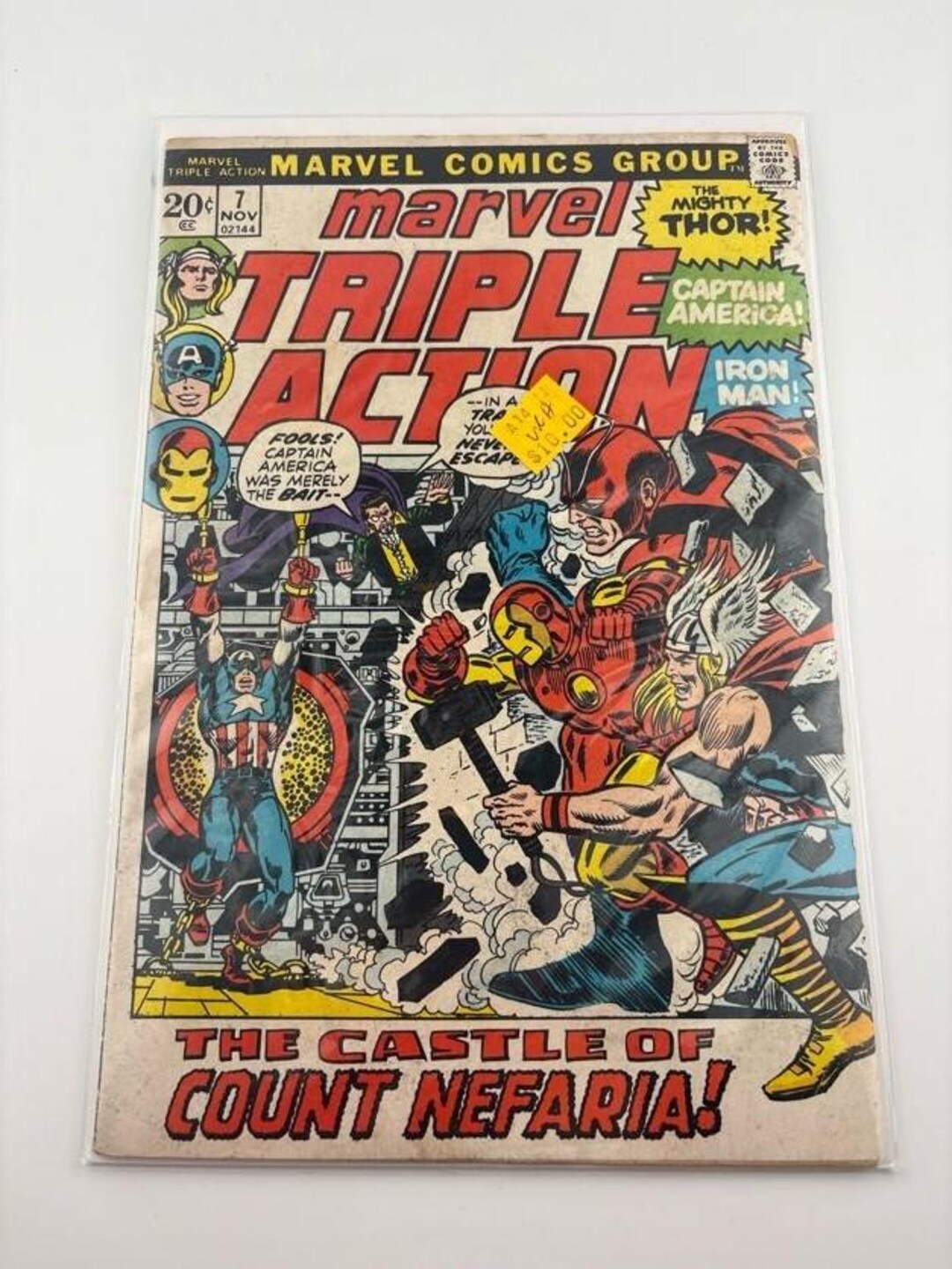 Marvel Comic Issue: Avengers Vs. Count Nefaria - Vintage 1973 - Etsy