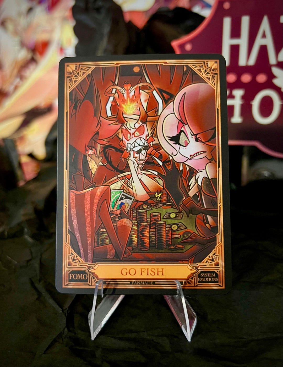 Go Fish - Hazbin Hotel Fancard - Etsy