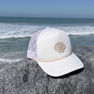 Seashell Trucker Hat: Embroidered Shell Yeah! Trucker Cap