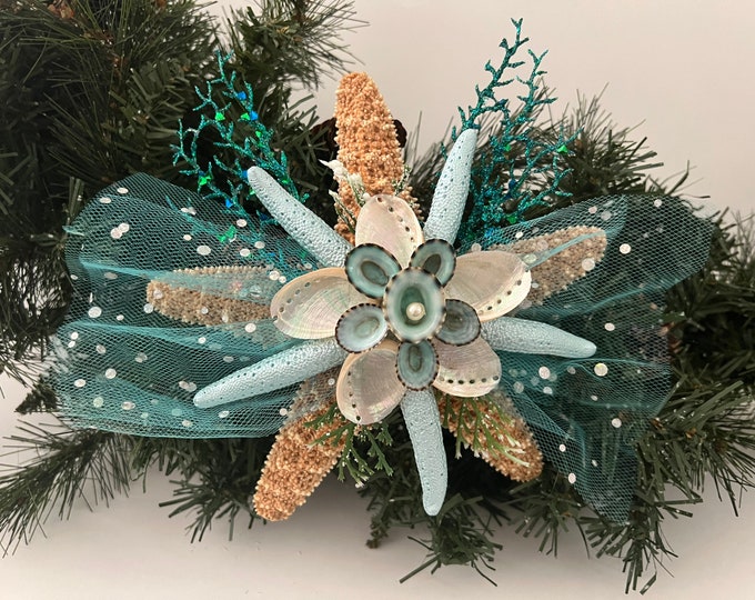 Starfsh Tree Topper- Rustc Coastal Nautcal Beach Chrstmas Ornament