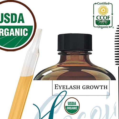 EYELASH GROWTH SERUM Certified Organic Eyelash Growth Etsy