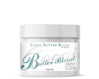 Clove Butter Blend - 100% Natural Organically Sourced Clove Argan & Jojoba Body Butter Hair Skin Face Body Bulk Wholesale DIY Formulation