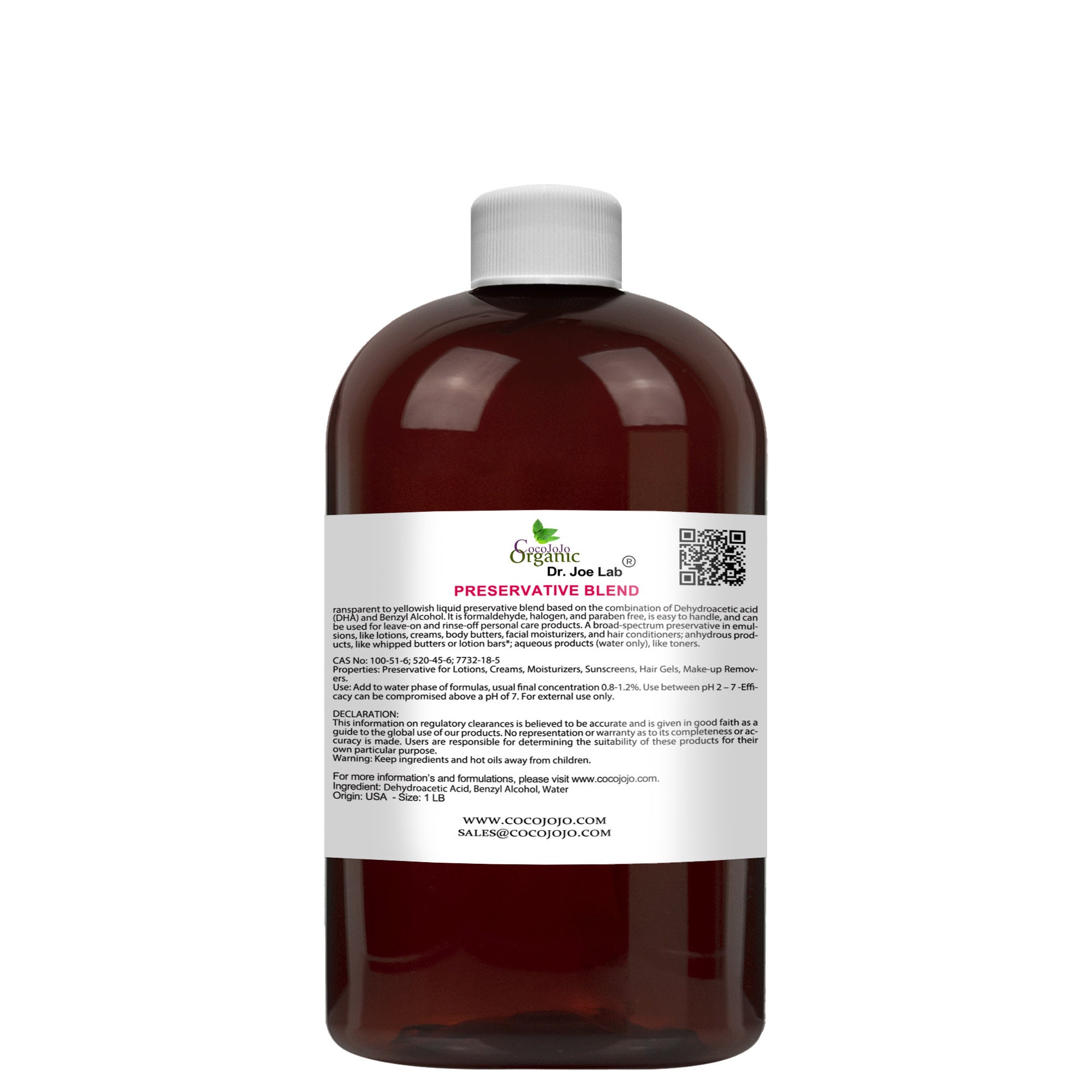 Cosmetic Preservative Blend: Dehydroacetic Acid & Benzyl Alcohol DIY Skincare, Lotion, Creams, Makeup Remover Bulk