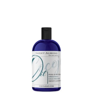 Sweet Almond Oil: Cold Pressed, Unrefined, Pure, Additive-Free for DIY Cosmetics (8oz)Wholesale