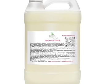 16 -128 OZ Coco Glucoside Plant Derived Naturseife Shampoo Body Wash Nicht ionische Tensidbasis Schäumender biologisch abbaubarer Reinigungsmittel Ecocert Comp
