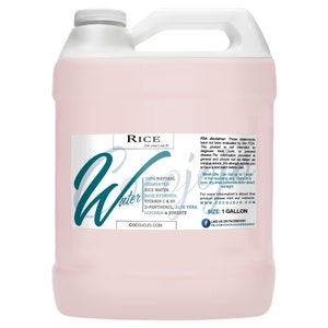 Rice Water Rose Mixture - Natural Hair Growth Remedy - for Hair Locs Skin Dreads Body - Hydrating Moisturizing Shiny Silky 128 oz 1 Gal