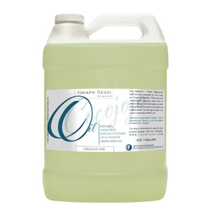 Grapeseed Oil: Pure Cold Pressed Carrier Oil for Skin, Hair, Beard & Massage DIY Bulk