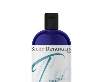 Silky Detangling Hair Treatment Oil: Argan, Jojoba, Emu Blend Non-GMO Hydrating Moisturizing