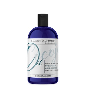 Zoete amandelolie: koudgeperst, ongeraffineerd, puur, zonder toevoegingen voor doe-het-zelf cosmetica (16 oz) Groothandel