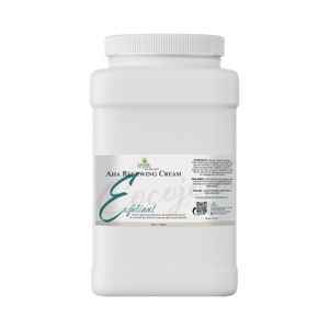 AHA Cream Exfoliant: Pure, Non-GMO, Vegan Skin Smoothing Daily Moisturizer (5Gal)